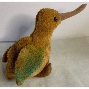 Ty Beanie Babies Beak the Kiwi Bird Plush Toy 5.5” Brown with Tag 1998 Model